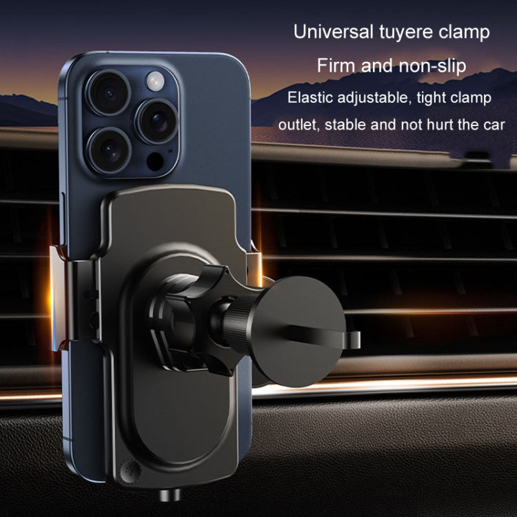 Car Magsafe Wireless Charger Transparent Induction 120W Fast Charging Universal Mobile Phone Bracket