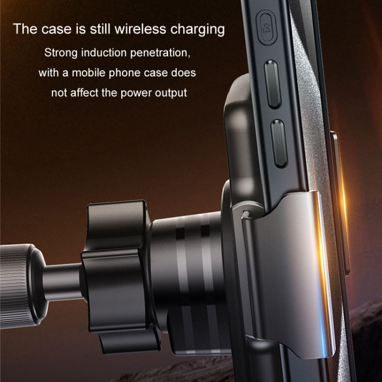 Car Magsafe Wireless Charger Transparent Induction 120W Fast Charging Universal Mobile Phone Bracket