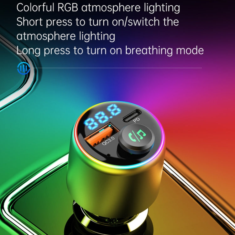 48W Car Bluetooth MP3 Player with Fast Charging