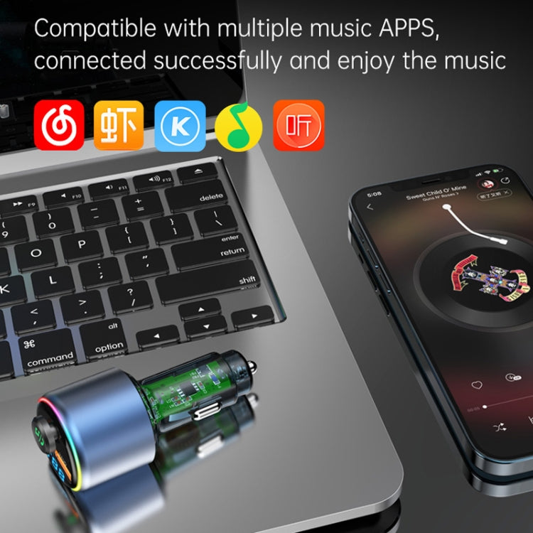 48W Car Bluetooth MP3 Player with Fast Charging
