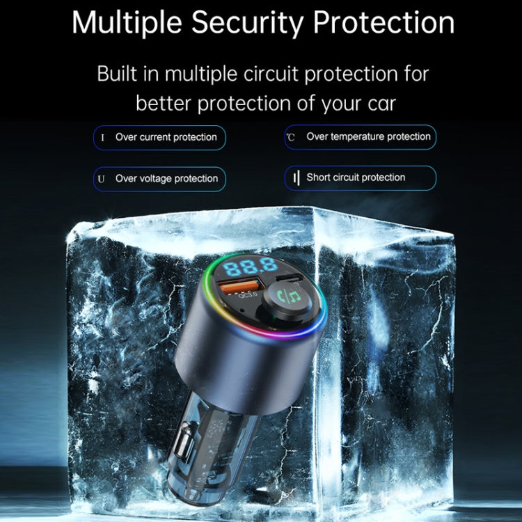 48W Car Bluetooth MP3 Player with Fast Charging