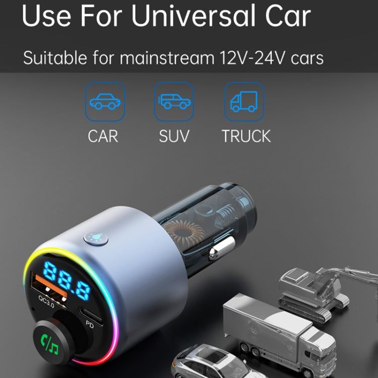 48W Car Bluetooth MP3 Player with Fast Charging