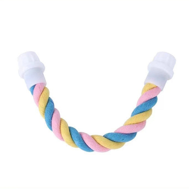 Parrot Climb Cotton Rope Bird Toy Macaron U-Type Bird Standing Pole