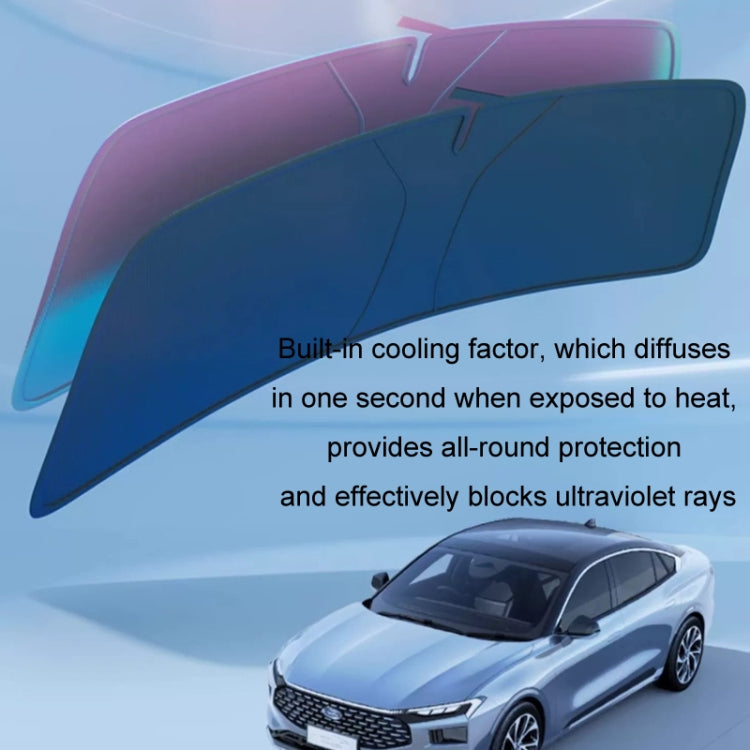 145x80cm Car Front Windshield Sun Protection Laser Sunshade Blinds