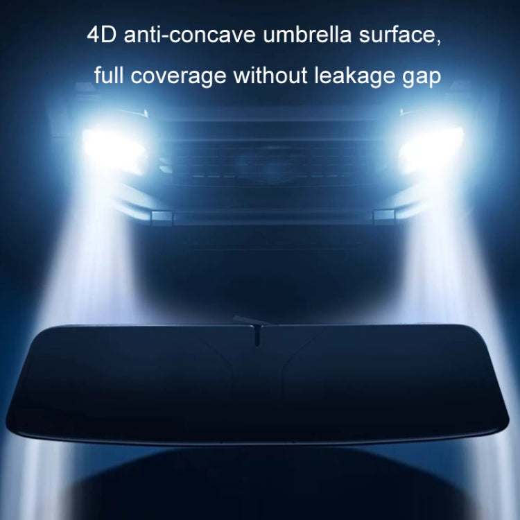 145x80cm Car Front Windshield Sun Protection Laser Sunshade Blinds