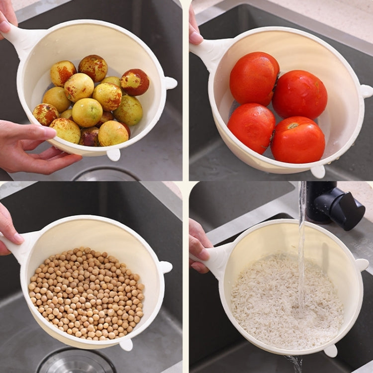 Multi-functional Noodle Spoon Food Grade Plastic Rice Scoop Fruit and Vegetable Washing Basin