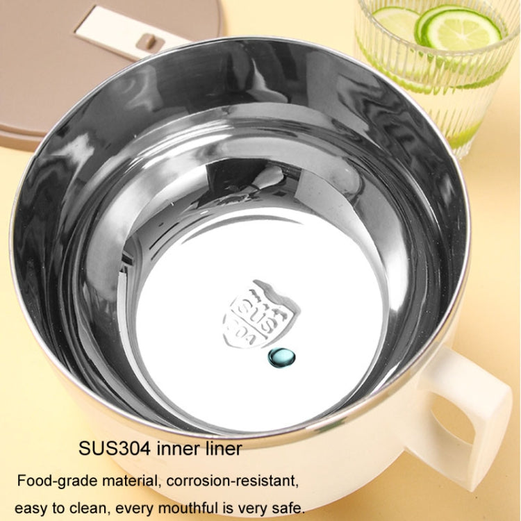 304 Stainless Steel Insulated Rice Bowl Dormitory Student Instant Noodle Bowl With Lid