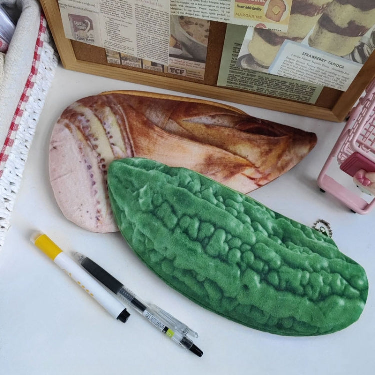 3D Simulation Ingredients Vegetable Plush Pencil Pouch Large Pen Case Student Stationery
