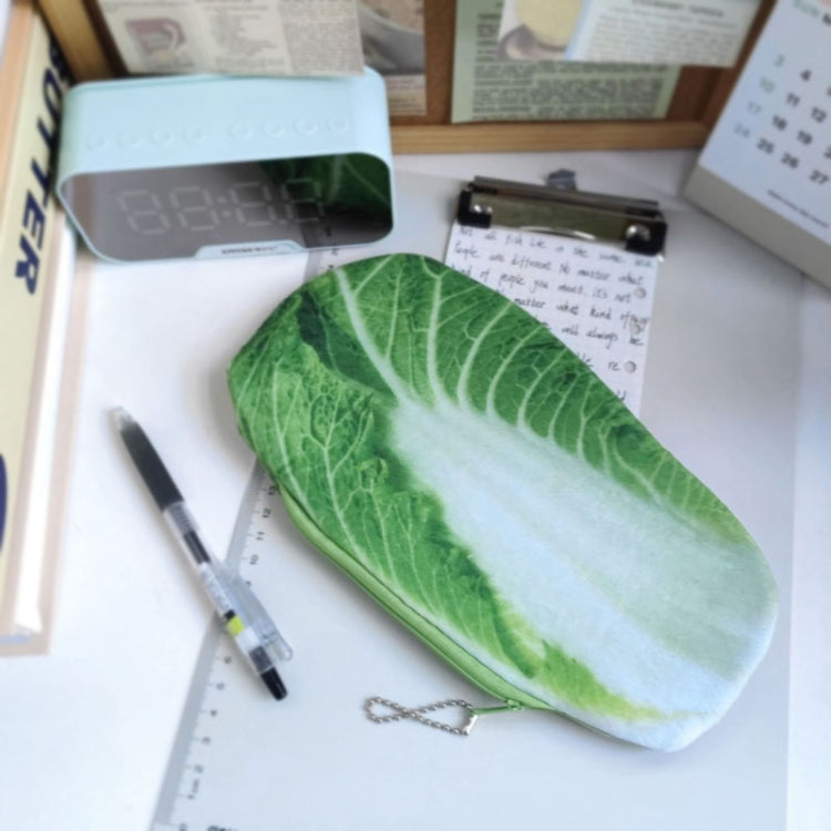 3D Simulation Ingredients Vegetable Plush Pencil Pouch Large Pen Case Student Stationery