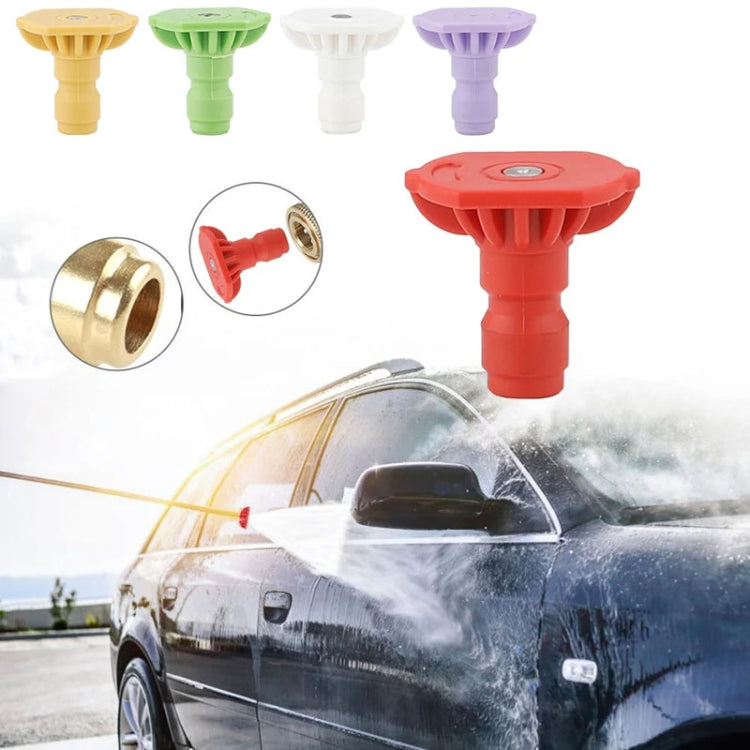 High-pressure Car Washer Nozzle Fan-shaped 1/4 Quick Plug Connector Water Rifle Parts