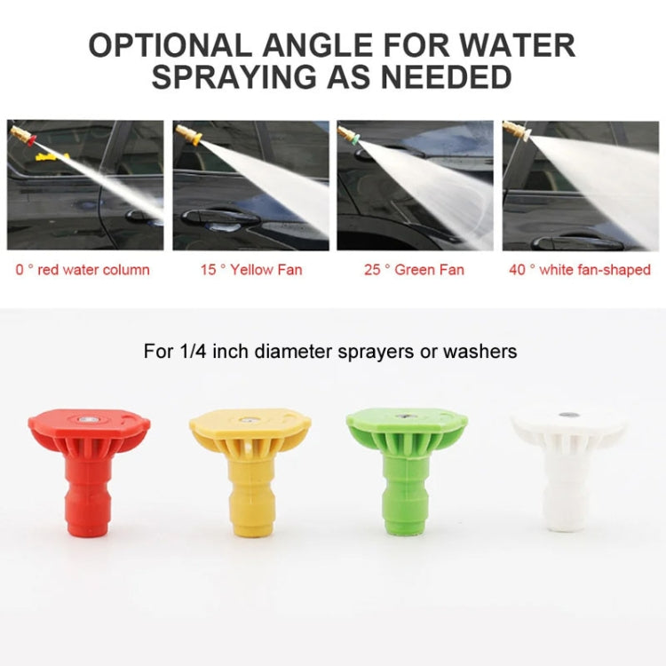 High-pressure Car Washer Nozzle Fan-shaped 1/4 Quick Plug Connector Water Rifle Parts