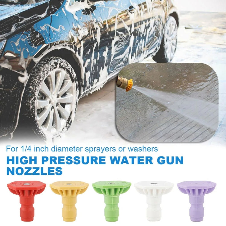 High-pressure Car Washer Nozzle Fan-shaped 1/4 Quick Plug Connector Water Rifle Parts