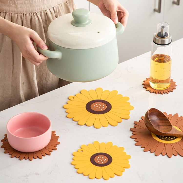 Silicone Heat Insulation Table Mat Anti-scald Placemat Heat-resistant Pot Pad Coaster
