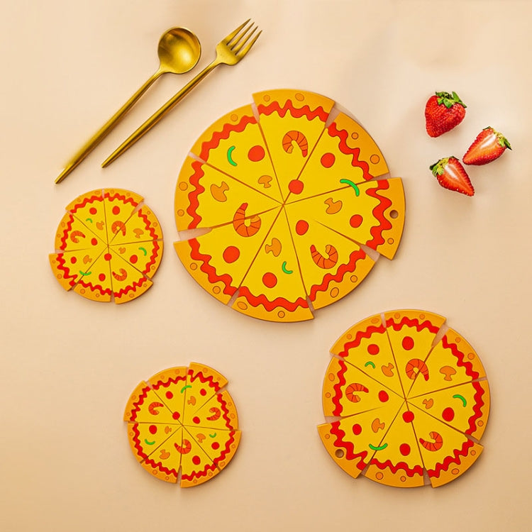 Silicone Insulated Table Placemat Pizza Shaped Bowl Mat PVC Coasters
