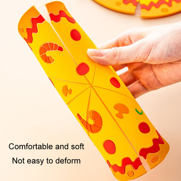 Silicone Insulated Table Placemat Pizza Shaped Bowl Mat PVC Coasters