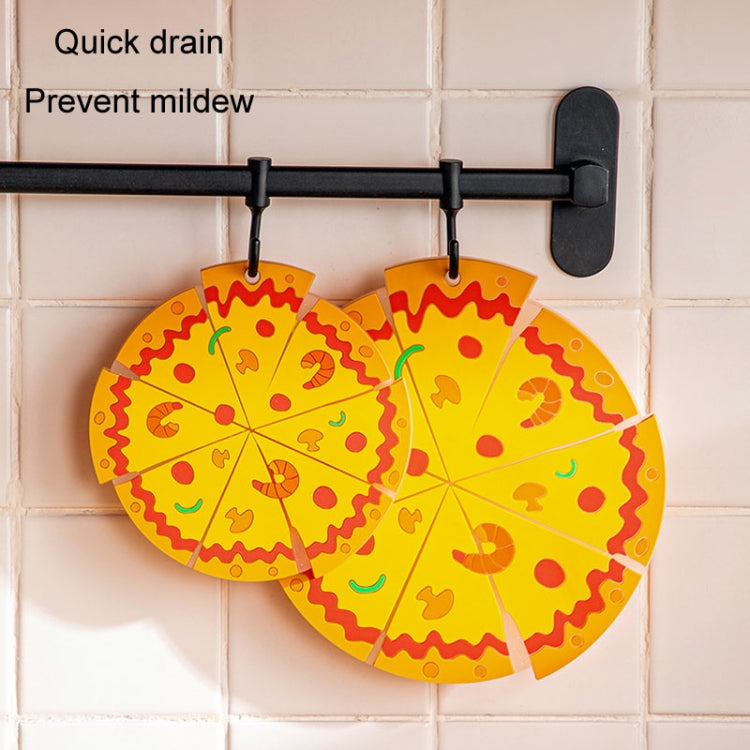 Silicone Insulated Table Placemat Pizza Shaped Bowl Mat PVC Coasters