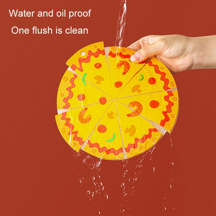 Silicone Insulated Table Placemat Pizza Shaped Bowl Mat PVC Coasters