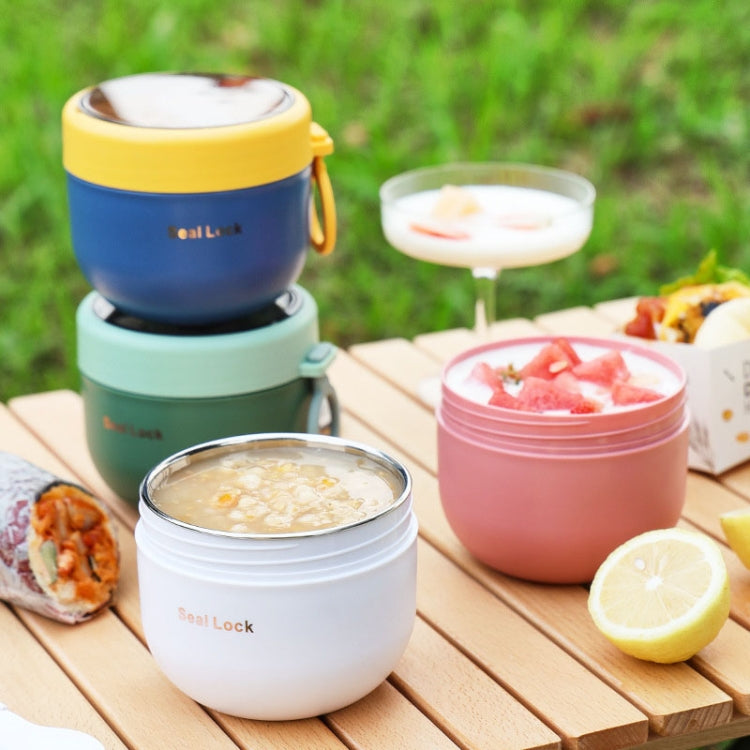 304 Stainless Steel Insulated Soup Bowl Oatmeal Breakfast Cup Portable Lunch Box