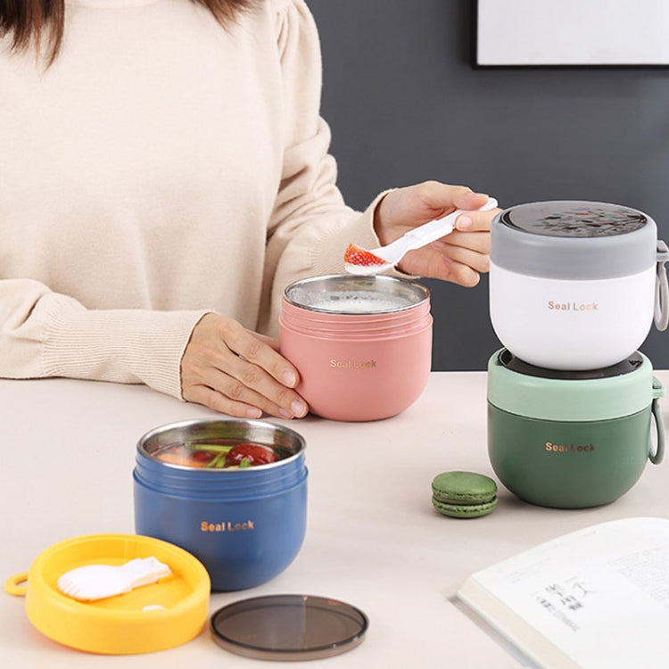 304 Stainless Steel Insulated Soup Bowl Oatmeal Breakfast Cup Portable Lunch Box