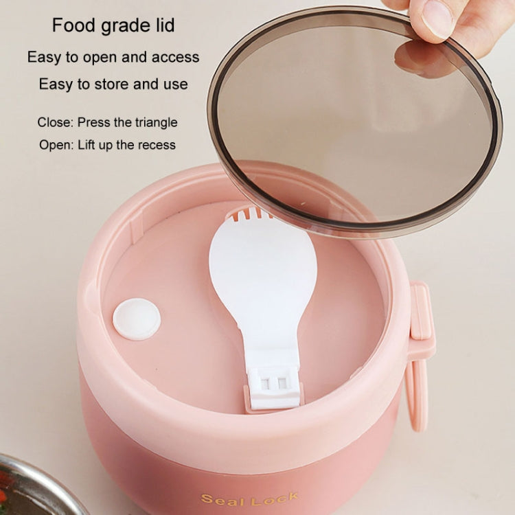 304 Stainless Steel Insulated Soup Bowl Oatmeal Breakfast Cup Portable Lunch Box