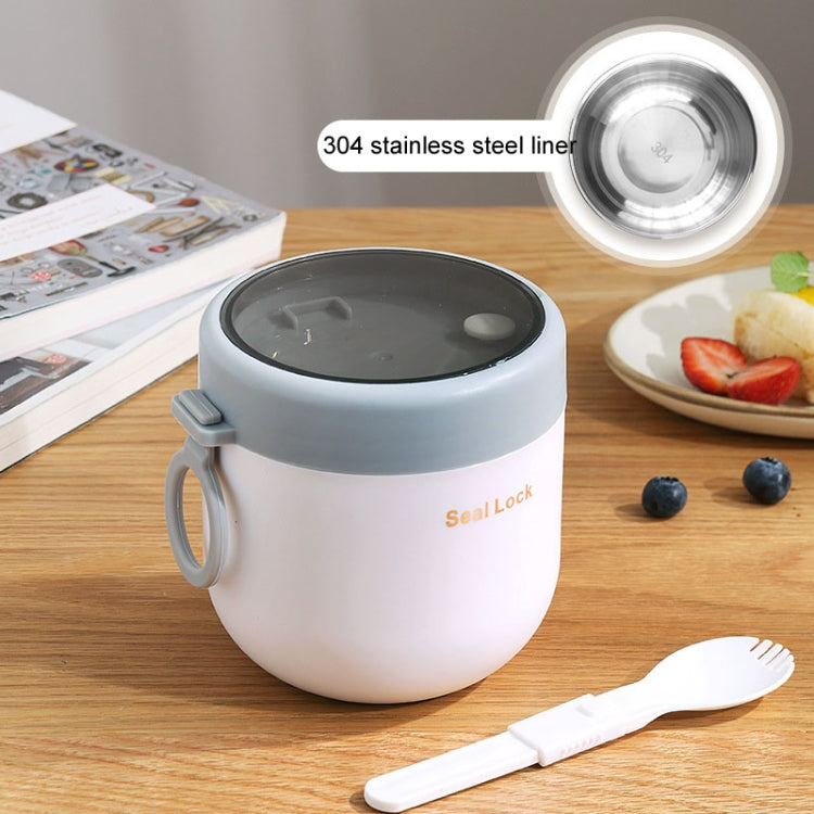 304 Stainless Steel Insulated Soup Bowl Oatmeal Breakfast Cup Portable Lunch Box