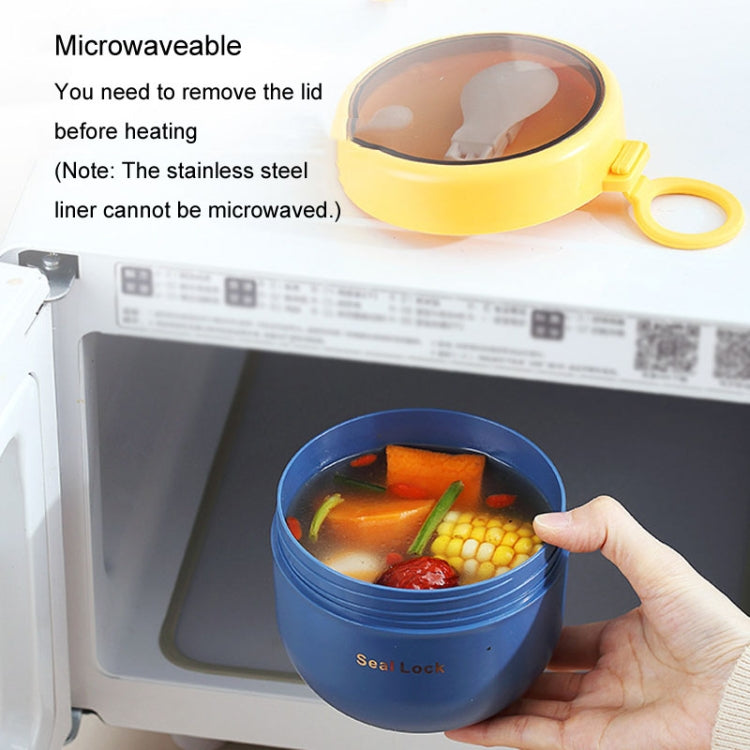 304 Stainless Steel Insulated Soup Bowl Oatmeal Breakfast Cup Portable Lunch Box