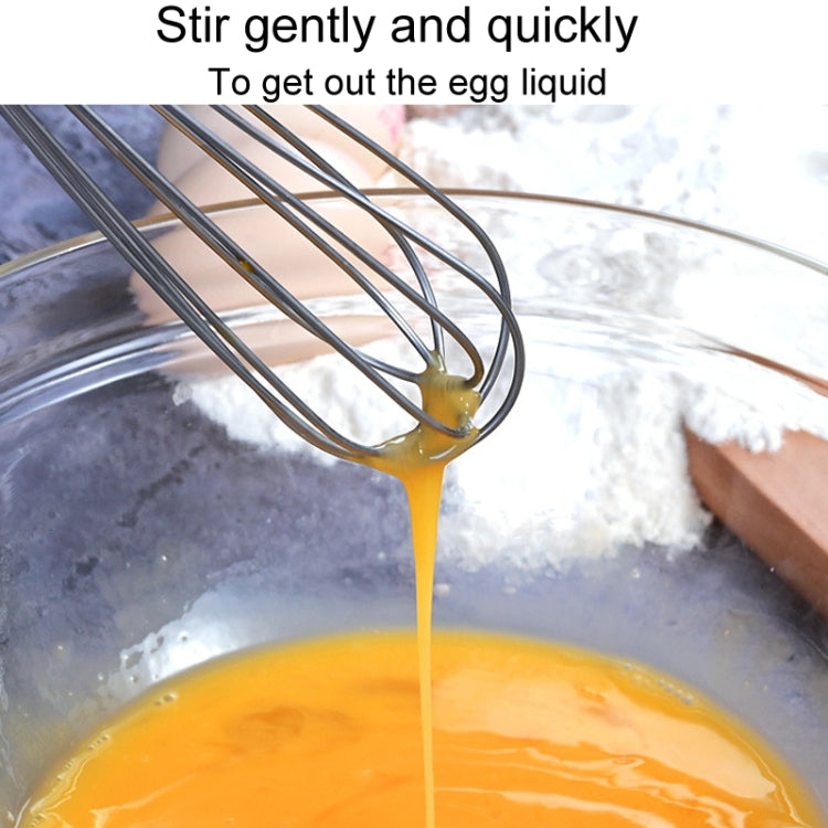 2pcs Household Manual Spring Beater Handheld Stainless Steel Mini Whisk