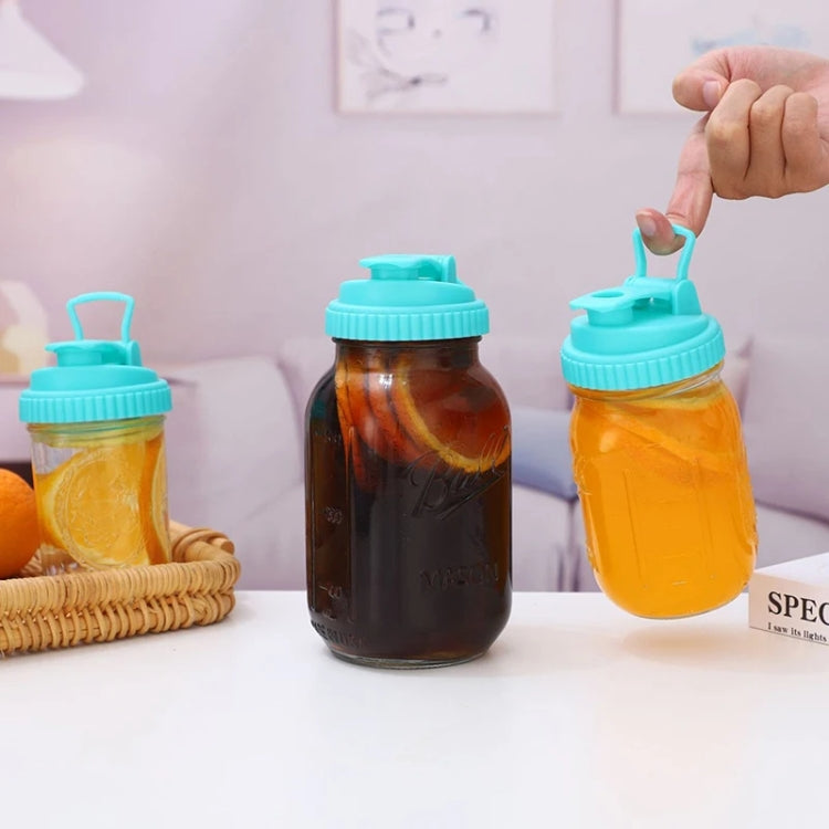For Mason Jars Wide Mouth Flip Top Lid Airtight Leak Proof Reusable Canning Lids