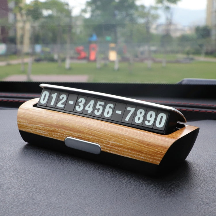 Hidden Luminous Temporary Parking Sign With Car Number