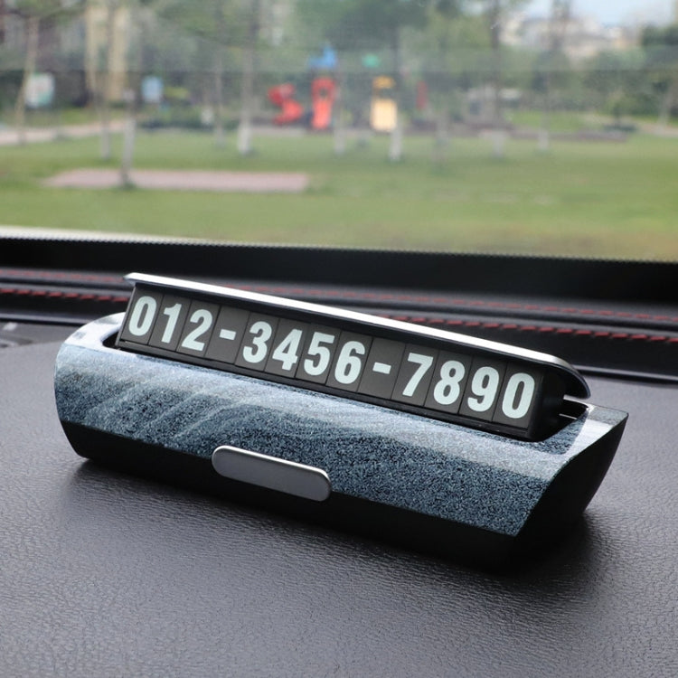 Hidden Luminous Temporary Parking Sign With Car Number