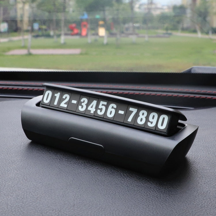 Hidden Luminous Temporary Parking Sign With Car Number