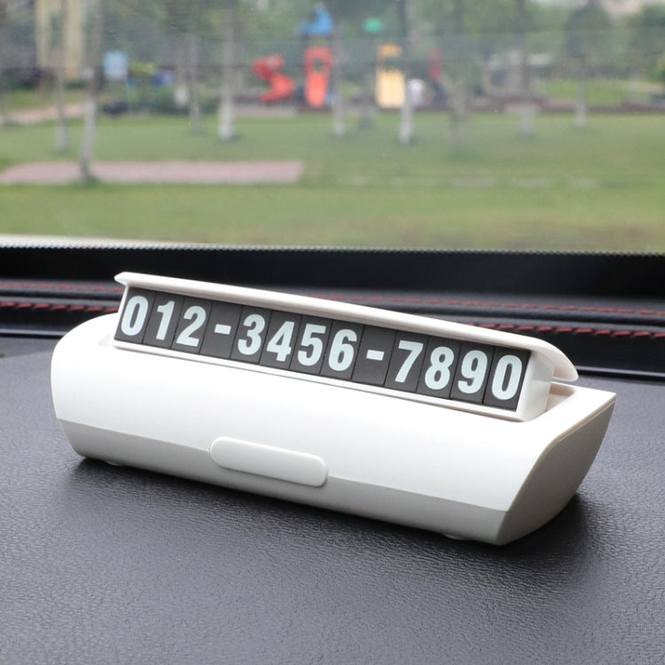 Hidden Luminous Temporary Parking Sign With Car Number