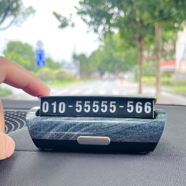 Hidden Luminous Temporary Parking Sign With Car Number