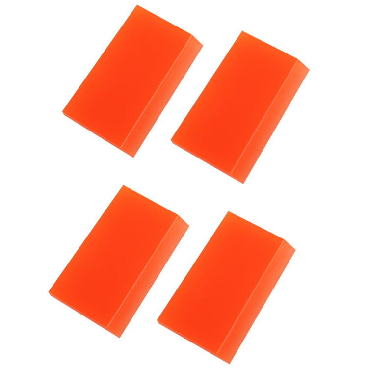 4pcs Car Cleaning Glass Water Film Soft Rubber Scraper