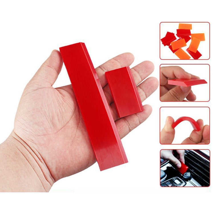 4pcs Car Cleaning Glass Water Film Soft Rubber Scraper