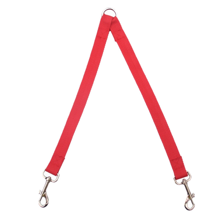 Pet Dual-Headed Tow Leash One Tow Two Hook And Loop Fastener