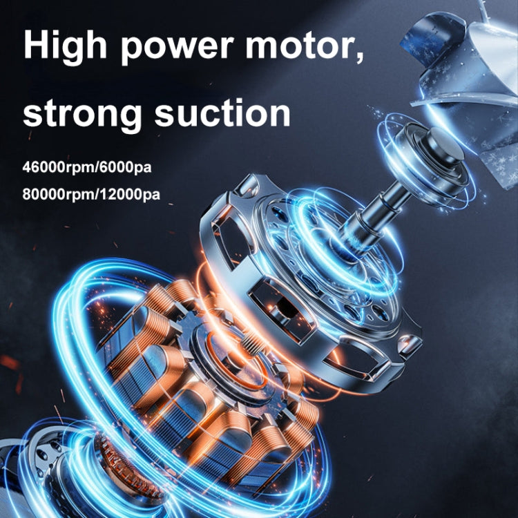 6-in-1 Car Handheld Vacuum Cleaner Multifunctional Strong Suction Air Pump