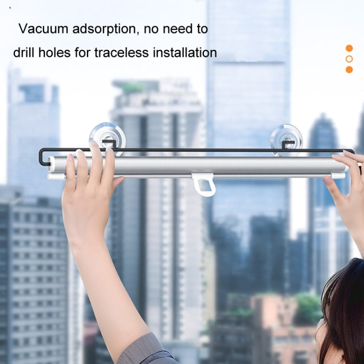 Car Summer No-punch Retractable Titanium Silver Sunshade Curtain