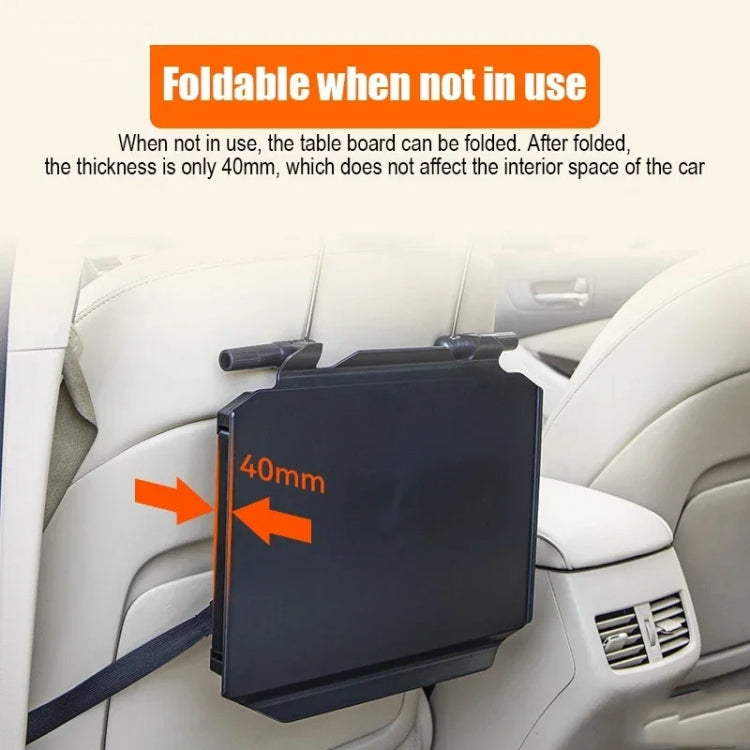 Car Dining Table Rear Foldable Storage Rack Computer Stand