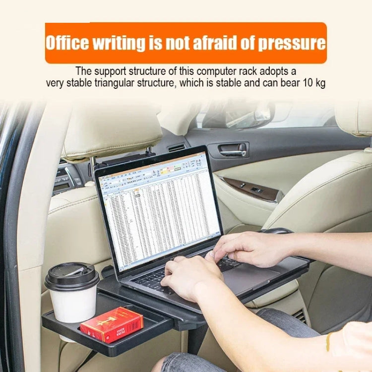 Car Dining Table Rear Foldable Storage Rack Computer Stand