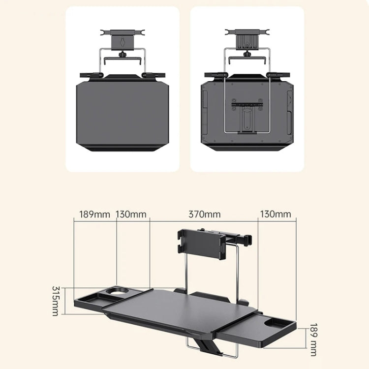 Car Dining Table Rear Foldable Storage Rack Computer Stand