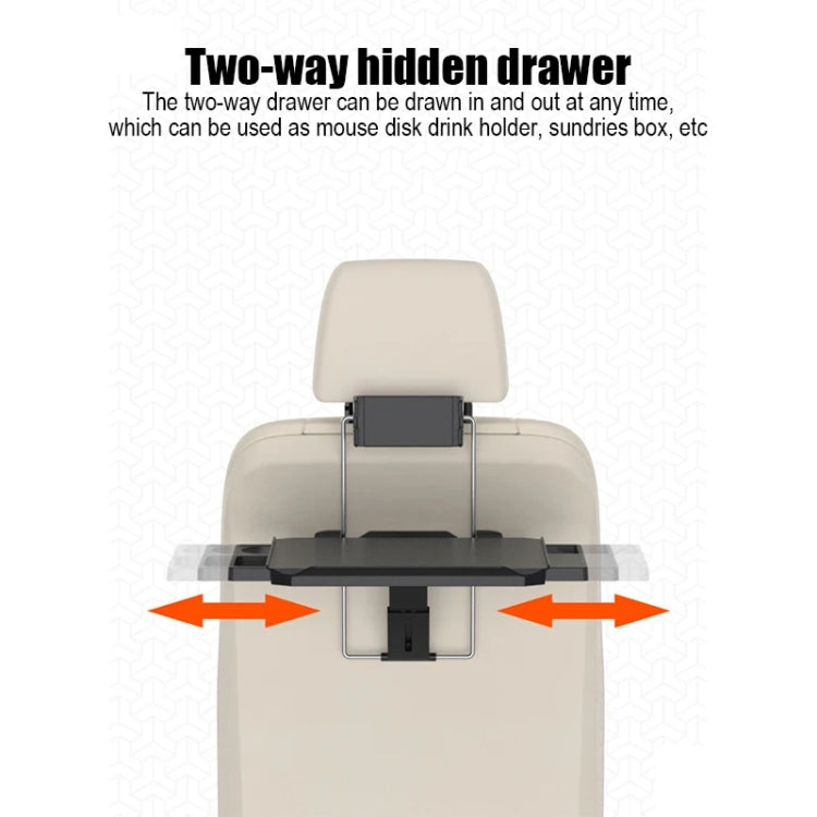 Car Dining Table Rear Foldable Storage Rack Computer Stand