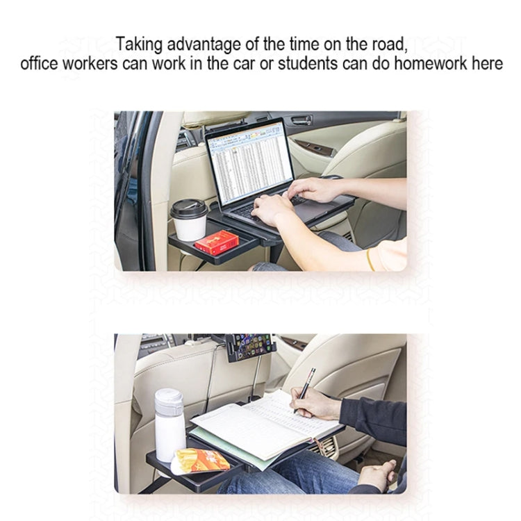 Car Dining Table Rear Foldable Storage Rack Computer Stand