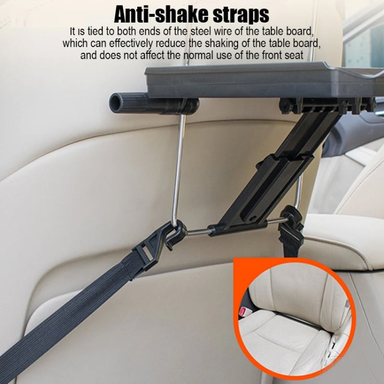 Car Dining Table Rear Foldable Storage Rack Computer Stand