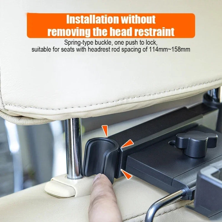 Car Dining Table Rear Foldable Storage Rack Computer Stand