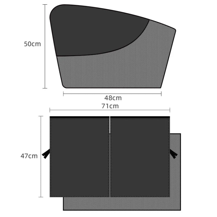 Car Magnetic Summer Sun Protection Insulating Privacy Curtain