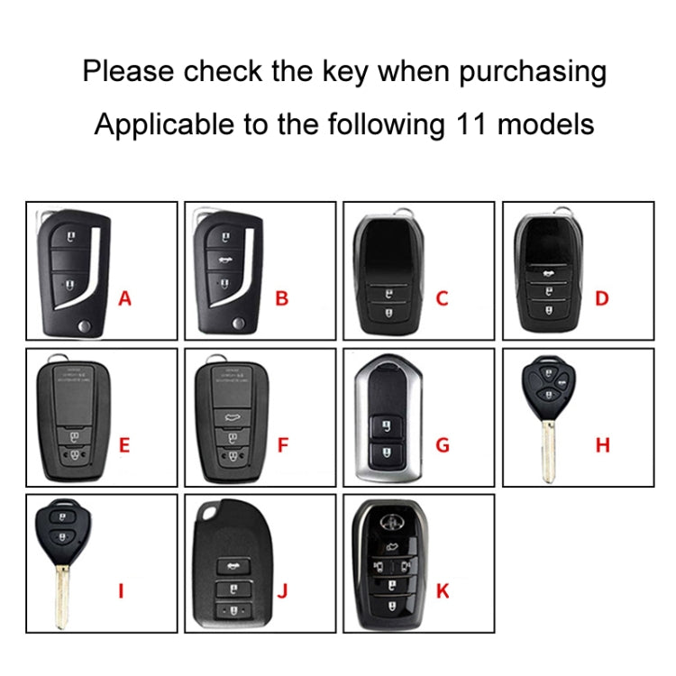 For Toyota Car Key Cover Multifunctional Keychain Anti-lost Number Plate