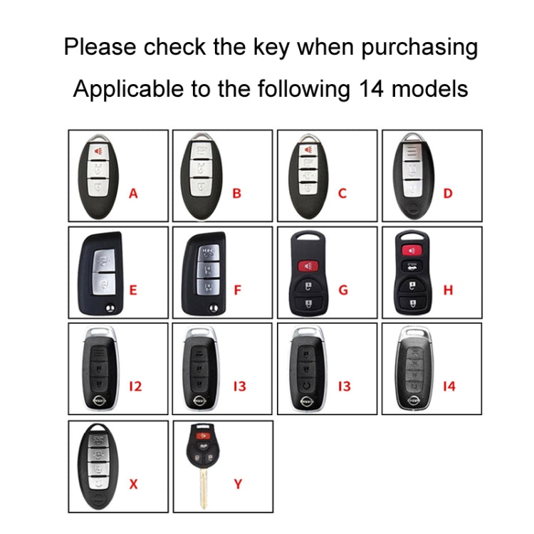 For Nissan Car Key Cover Keychain Anti-lost Number Plate