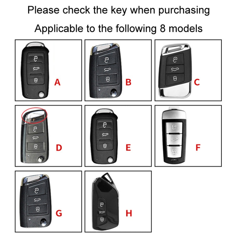 For Volkswagen Key Cover Multifunctional Keychain Anti-lost Number Plate