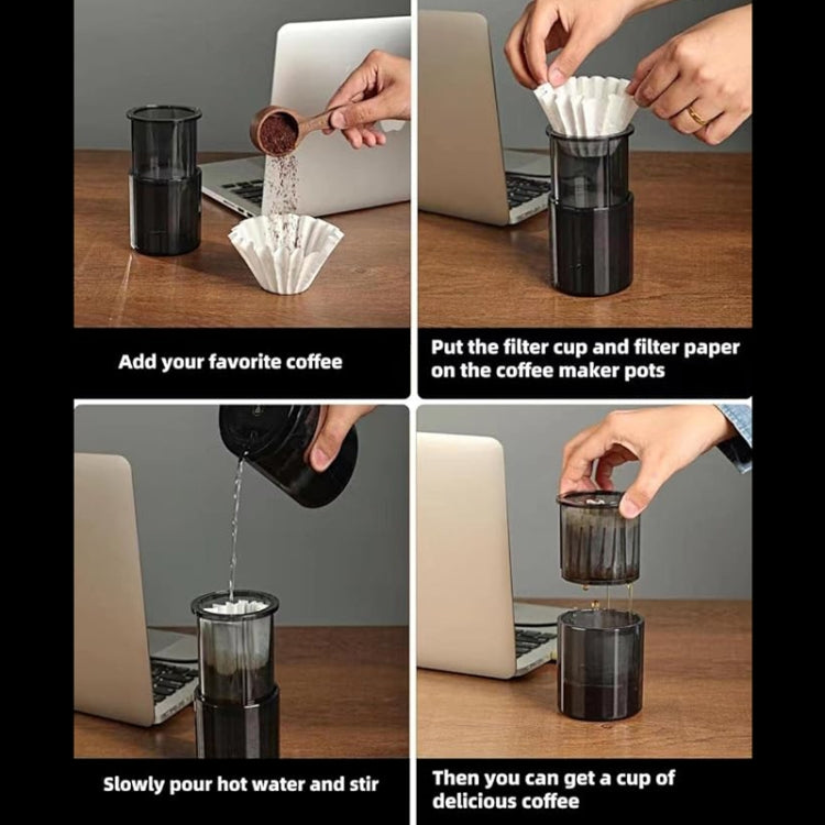 3 In 1 Pour Over Coffee Maker with Filter Cup for Camping Travel Office